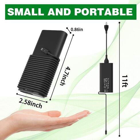 130W USB C Laptop Charger Compatible with Dell Computer XPS 15 17/Precision in Saudi Arabia
