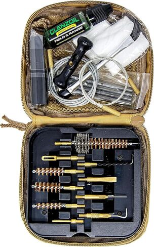 Clenzoil Tactical Gun Cleaning Kit | .223, 5.56mm, 380, 9mm, 300, 7.62mm | Rifle & Pistol Kit | Includes CLP, Bore Brushes, Patches, Tools & More in Saudi Arabia