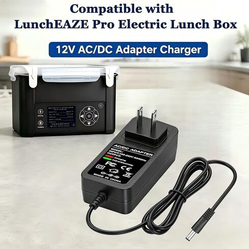 12V Replacement Charger for the LunchEAZE Pro Electric Insulated Lunch Box in Saudi Arabia
