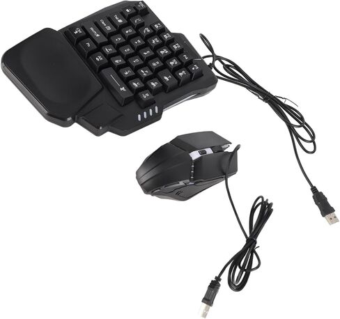 RGB Gaming Keyboard Mouse Combo with Phone Stand for Mobile Gaming, Adjustable 4 in 1 Set, ABS Plastic Accessories in Saudi Arabia