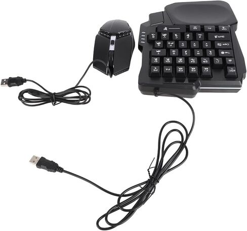 RGB Gaming Keyboard Mouse Combo with Phone Stand for Mobile Gaming, Adjustable 4 in 1 Set, ABS Plastic Accessories in Saudi Arabia