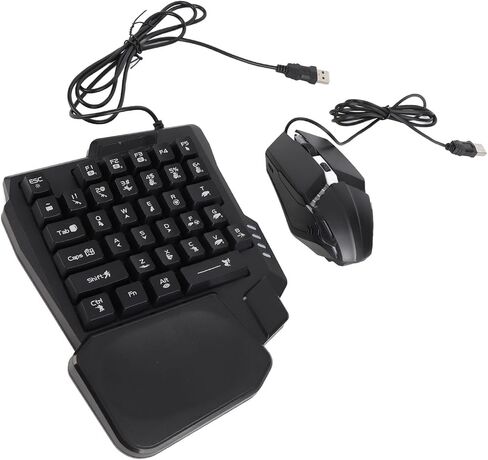 RGB Gaming Keyboard Mouse Combo with Phone Stand for Mobile Gaming, Adjustable 4 in 1 Set, ABS Plastic Accessories in Saudi Arabia