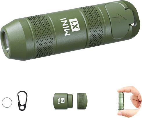 Rechargeable Keychain Mini Flashlight,Magnetic Base, 23g Ultralight,100 lm in Kuwait