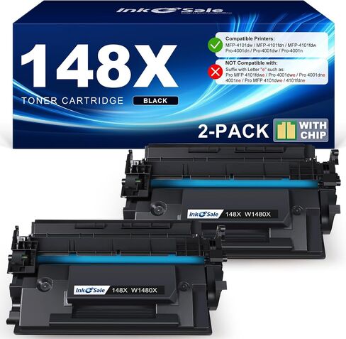 INK E-SALE 148X 148A Toner Cartridge Black (with Chip) High Yield in Kuwait