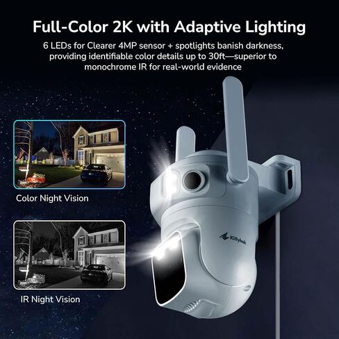 Wireless Security Camera System with 10" Touchscreen NVR, 2K Triple Lens in Saudi Arabia