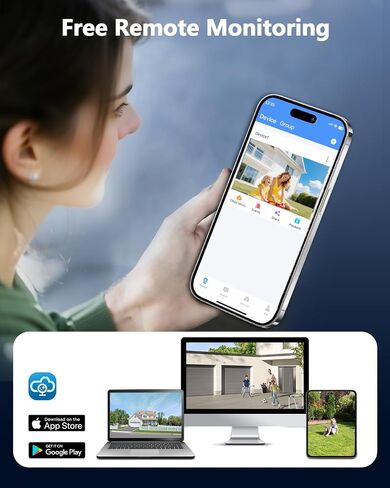 5MP PoE Wired Security Camera System Outdoor 4Pcs Indoor Cameras 1TB HDD in Saudi Arabia