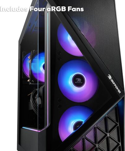 iBUYPOWER Slate Gaming PC Desktop Computer Intel Core Ultra 7 265F CPU, NVIDIA GeForce RTX 5060Ti 8GB GPU, 16GB DDR5 5200MHz RAM, 1TB NVMe SSD, Windows 11 Home, Gamer Keyboard and Mouse - SBI7N56T06 in Saudi Arabia