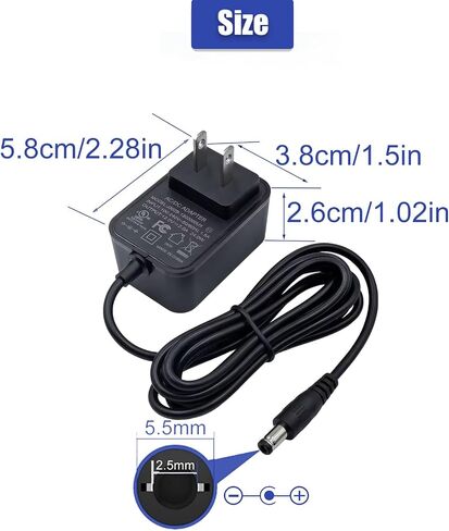 UL Certified Upgrade 12V DC Power Supply 2A 24W AC/DC Adapter in Kuwait
