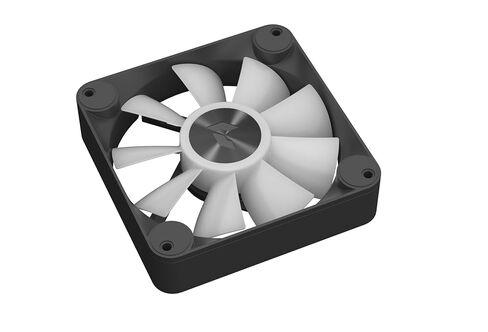 APNX FP1 Black Performance ARGB Fan, 120mm, 30mm Frame Width, PWM 500-1600 RPM, High Air Flow, Hydraulic Bearing, Thick Shock-Absorbing Pad, for PC Case, Liquid and Air Cooler, Black in Kuwait
