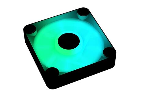 APNX FP1 Black Performance ARGB Fan, 120mm, 30mm Frame Width, PWM 500-1600 RPM, High Air Flow, Hydraulic Bearing, Thick Shock-Absorbing Pad, for PC Case, Liquid and Air Cooler, Black in Kuwait