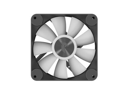 APNX FP1 Black Performance ARGB Fan, 120mm, 30mm Frame Width, PWM 500-1600 RPM, High Air Flow, Hydraulic Bearing, Thick Shock-Absorbing Pad, for PC Case, Liquid and Air Cooler, Black in Kuwait