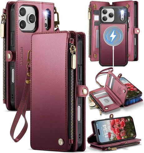 Defencase for iPhone 17 Pro Wallet Case with RFID Card Holder, Coffee in Saudi Arabia