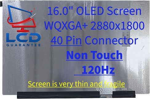 Laptop OLED Screen Replacement for Samsung ATNA60HR01 16" WQXGA+ 2.8K 120Hz Non-Touch in Saudi Arabia
