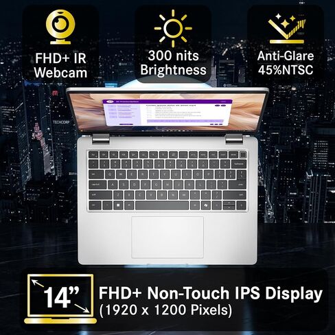 Oemgenuine Dell Pro 14 Plus AI Business Notebook 14" FHD+ Intel Ultra 7-265U, Customized Laptop, 8GB / 16GB / 32GB RAM, 256GB / 512GB / 1TB SSD, WiFi 6E, Backlit Keyboard, FHD Webcam, Windows 11 Pro in Kuwait