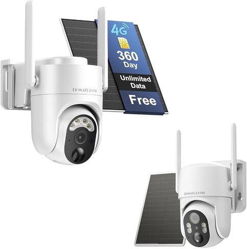 HOSAFE 4G LTE Cellular Security Camera 2 Pack Bundle in Saudi Arabia