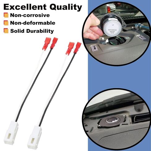 2 Pack Front Dash Tweeters Speaker Wiring Harness Adapter for Dodge Ram in Kuwait