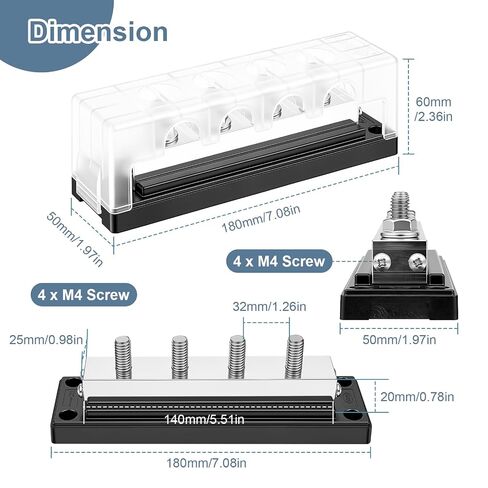 600A 48V DC Heavy Duty Bus Bar Power Distribution Terminal Block in Saudi Arabia