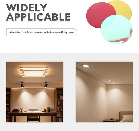 25pcs Round PET Color Light Filter Sheets for LED Spotlights Xmas Halloween in Saudi Arabia