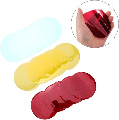 25pcs Round PET Color Light Filter Sheets for LED Spotlights Xmas Halloween in Saudi Arabia