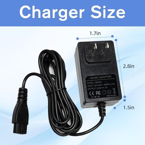 16.8V Power Charger for Aiper Scuba S1 Cordless Robotic Pool Cleaner Compatible with Aiper Scuba S1 E1 14.4V Cordless Robotic Pool Vacuum Cleaner Power Adapter Cord in Saudi Arabia