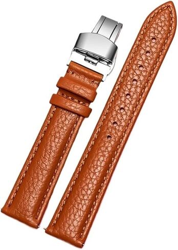 Quick Release Genuine Leather Watch Straps for Longines - Replacement Band with Stainless Steel Butterfly Buckle in Saudi Arabia