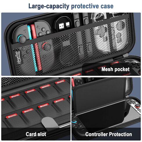 HEYSTOP Switch 2 Case for Nintendo, Protective Carrying Set with PC Cover in Kuwait