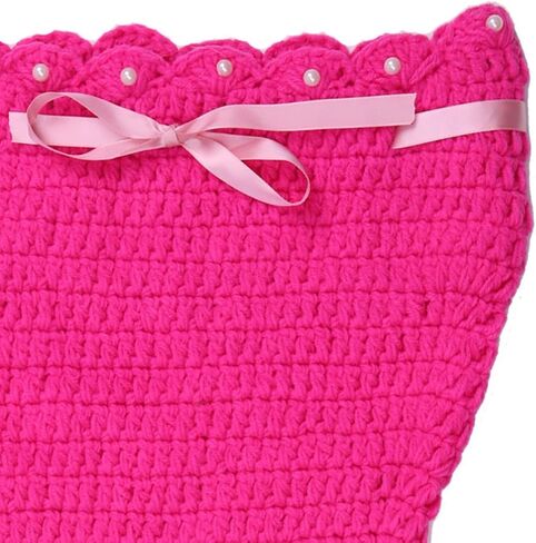 Mermaid Tail Suits for Newborn Photography Props, Woolen Yarn Material, Comfortable to Wear, Non-deformation, Classic Cute Style, Party Costume in Saudi Arabia