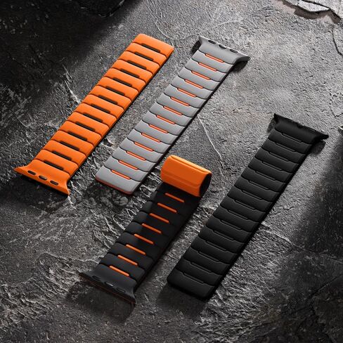 Easuny Sport Magnetic Band Compatible with Apple Watch Ultra 3/2/Ultra Band for Men 49mm 46mm 45mm 44mm 42mm, Silicone Waterproof Loop Strap for iWatch Series 11 10 SE 9 8 7 6 5 4 3 2 1 in Kuwait