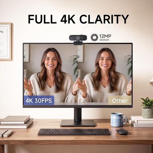 HORION 4K Webcam for PC, 110° Wide-Angle for Streaming and Meetings in Saudi Arabia