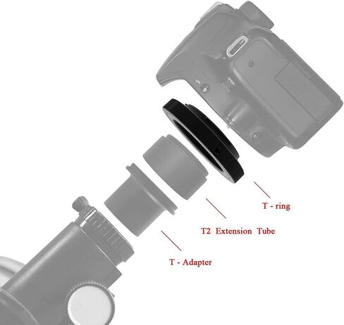 T2-NIK F Lens Adapter Ring for Telescopes Microscopes T/T2(M42×0.75mm) Screw Thread Mount Lens and for Nikon F Mount Camera Metal Lens Adapter Ring Manual Focus Adapter Ringocus Adapter Ring in Saudi Arabia
