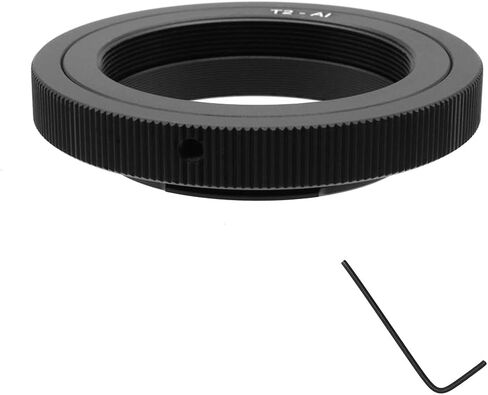 T2-NIK F Lens Adapter Ring for Telescopes Microscopes T/T2(M42×0.75mm) Screw Thread Mount Lens and for Nikon F Mount Camera Metal Lens Adapter Ring Manual Focus Adapter Ringocus Adapter Ring in Saudi Arabia