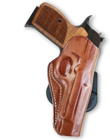 Masc Premium Leather OWB Paddle Holster Open Top Fits, P210 Legend Target 5-inch, Right-Hand Draw, Brown #1267# in Saudi Arabia