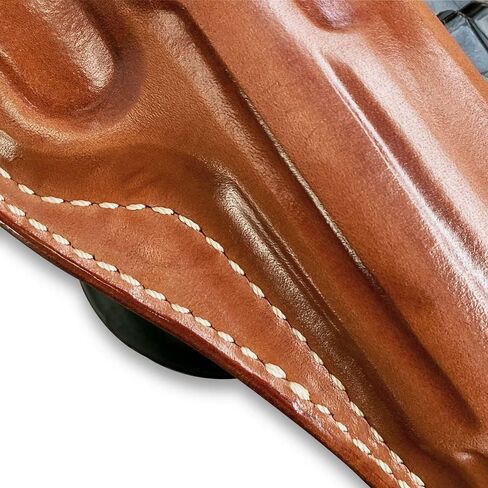 Masc Premium Leather OWB Paddle Holster Open Top Fits, P210 Legend Target 5-inch, Right-Hand Draw, Brown #1267# in Saudi Arabia