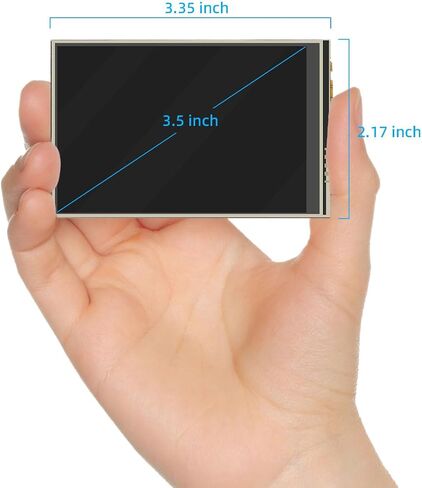 CUQI 3.5 Inch Touchscreen for Raspberry Pi 5, 480 x 320 Pixel 60 FPS Mini Monitor with Stylus and Mini Fan for Raspberry Pi 3/4/5 in Saudi Arabia