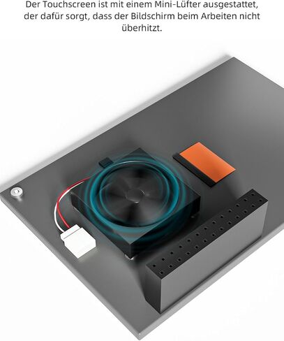 CUQI 3.5 Inch Touchscreen for Raspberry Pi 5, 480 x 320 Pixel 60 FPS Mini Monitor with Stylus and Mini Fan for Raspberry Pi 3/4/5 in Saudi Arabia