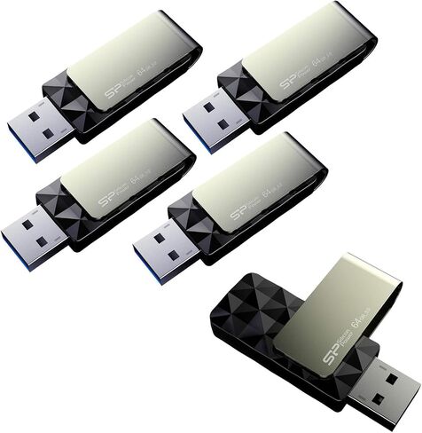 Silicon Power 5-Pack 64GB USB 3.2 Gen1 (USB 3.0) USB Flash Drive Blaze B30 in Saudi Arabia