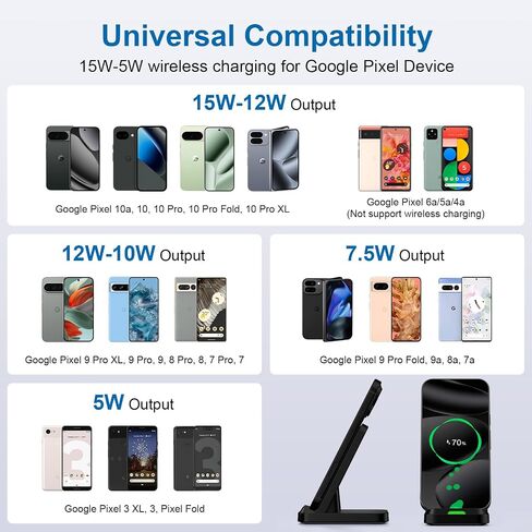 for Google Pixel Wireless Charger Stand for Google 11/11 Pro XL/Fold/10a/10 in Kuwait