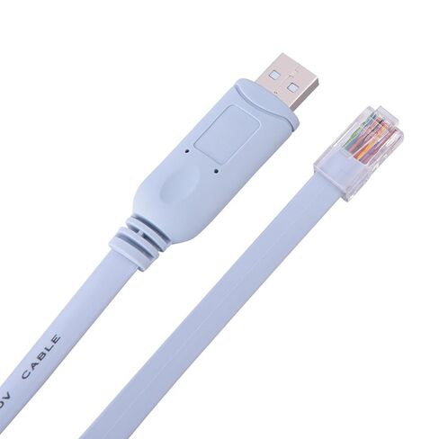 USB2.0 Male to RJ45 Male Cable for Routers HighSpeed Console in Saudi Arabia