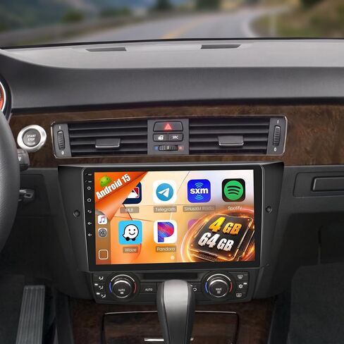 Inefala 4+64G Radio for BMW 3 Series 328i 335i 325i (E90-E93) 2005-2011 in Saudi Arabia