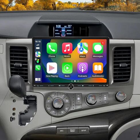 Car Radio for Toyota Sienna 2011-2014 Stereo Wireless CarPlay/Android Auto in Saudi Arabia