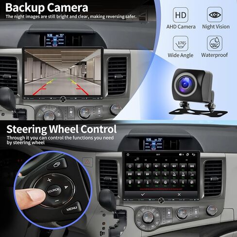 Car Radio for Toyota Sienna 2011-2014 Stereo Wireless CarPlay/Android Auto in Saudi Arabia