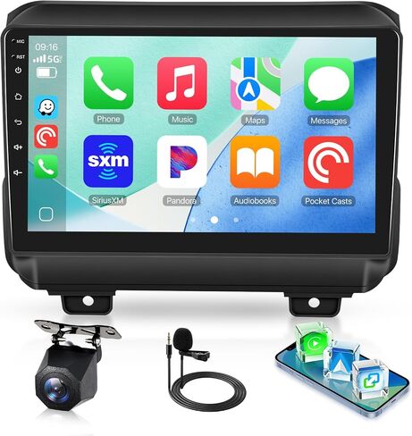 4GB+64GB Car Stereo for Jeep Wrangler JL 2018-2021, 9-Inch Radio in Saudi Arabia