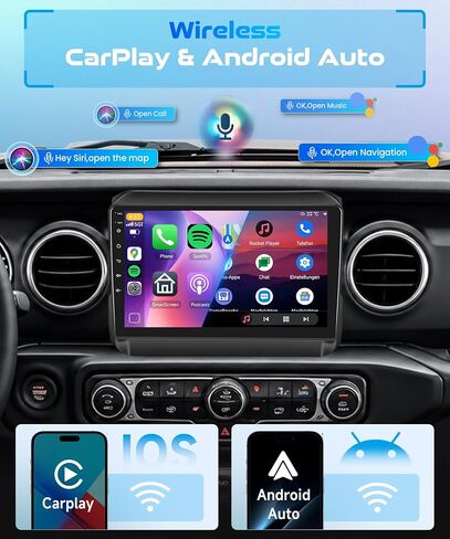 4GB+64GB Car Stereo for Jeep Wrangler JL 2018-2021, 9-Inch Radio in Saudi Arabia