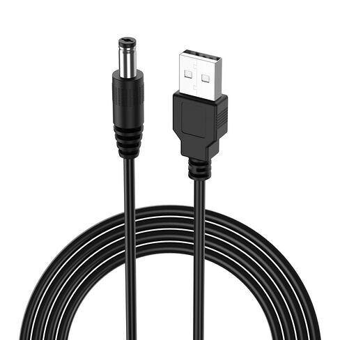 Vancle USB to DC 5V Power Cord, 2 Pack USB-A Male to DC 5.5mm x 2.1mm Male Power Plug Barrel Connector DC 5V Power Cable in Kuwait
