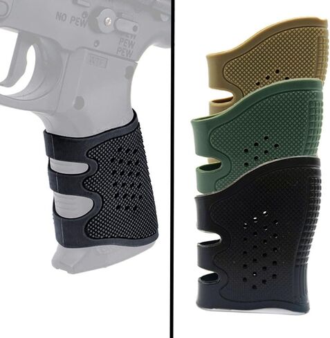 Tactical Holster Rubber Grips Fits for Glock 17/19/20/21/22/23/25/31/32/34/35/37/38/41(Black, Green, Tan) in Saudi Arabia