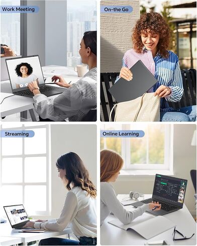 Laptop, 15.6 Inch Laptop Computer, 6500Y Processor, 12GB RAM 128GB SSD, Webcam Privacy Shutter, FHD IPS Display, Dual Type-C, HDMI, Portable Laptop for Business and Study in Kuwait