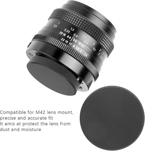 2PCS M42 Camera Rear Lens Cap, Aluminum Alloy Camera Lens Rear Cap Cover Replacement for M42 Screw in Kuwait