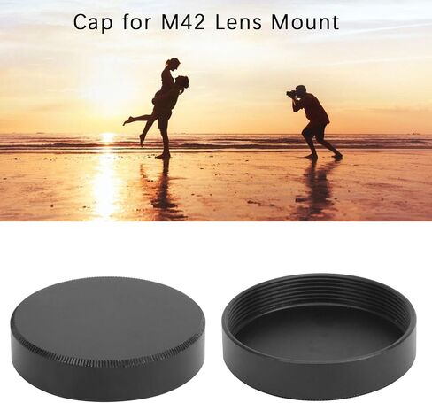 2PCS M42 Camera Rear Lens Cap, Aluminum Alloy Camera Lens Rear Cap Cover Replacement for M42 Screw in Kuwait