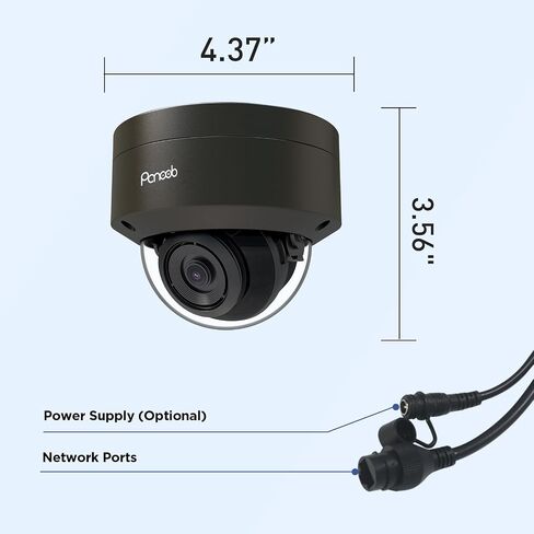 8MP PoE Vandal Dome Camera Outdoor Indoor, PD54BA3-8M in Kuwait