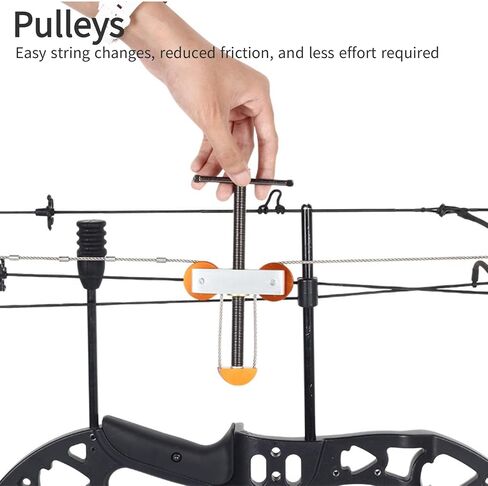 SHARROW Portable Hand Held Compound Bow Press with 2 Quad Brackets Bow String Replacement Tool for Compound Bow Archery in Saudi Arabia